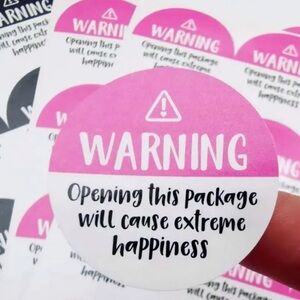 NEW! 120 PC Exciting Stickers For Packages
